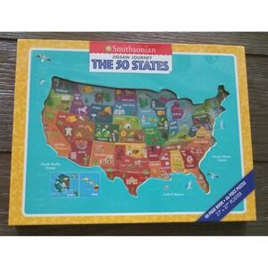 JIGSAW JOURNEY SMITHSONIAN: THE 50 STATES By Ruth Strother & Sara Lynn Cramb NEW